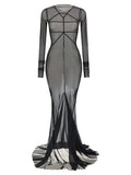 Rick Owens Black Nylon Long Dress