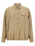 Brunello Cucinelli Beige Viscose Blouse