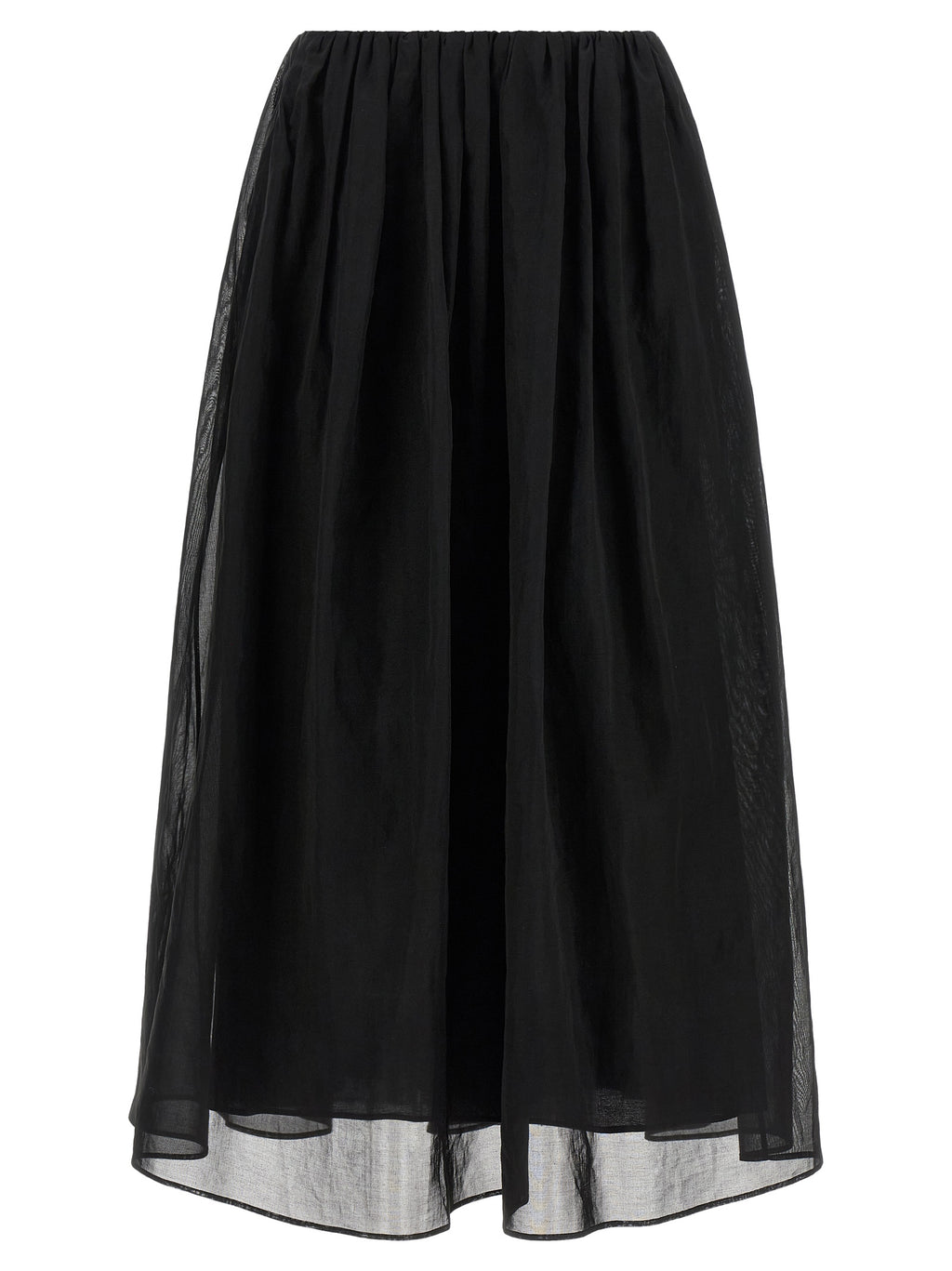 Brunello Cucinelli Black Cotton Mini Skirt