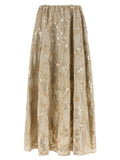 Brunello Cucinelli Beige Cotton Mini Skirt