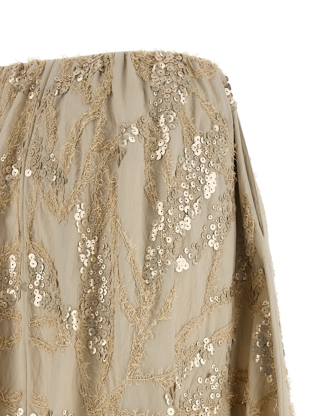Brunello Cucinelli Beige Cotton Mini Skirt