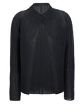 Issey Miyake Black Polyester Cardigan