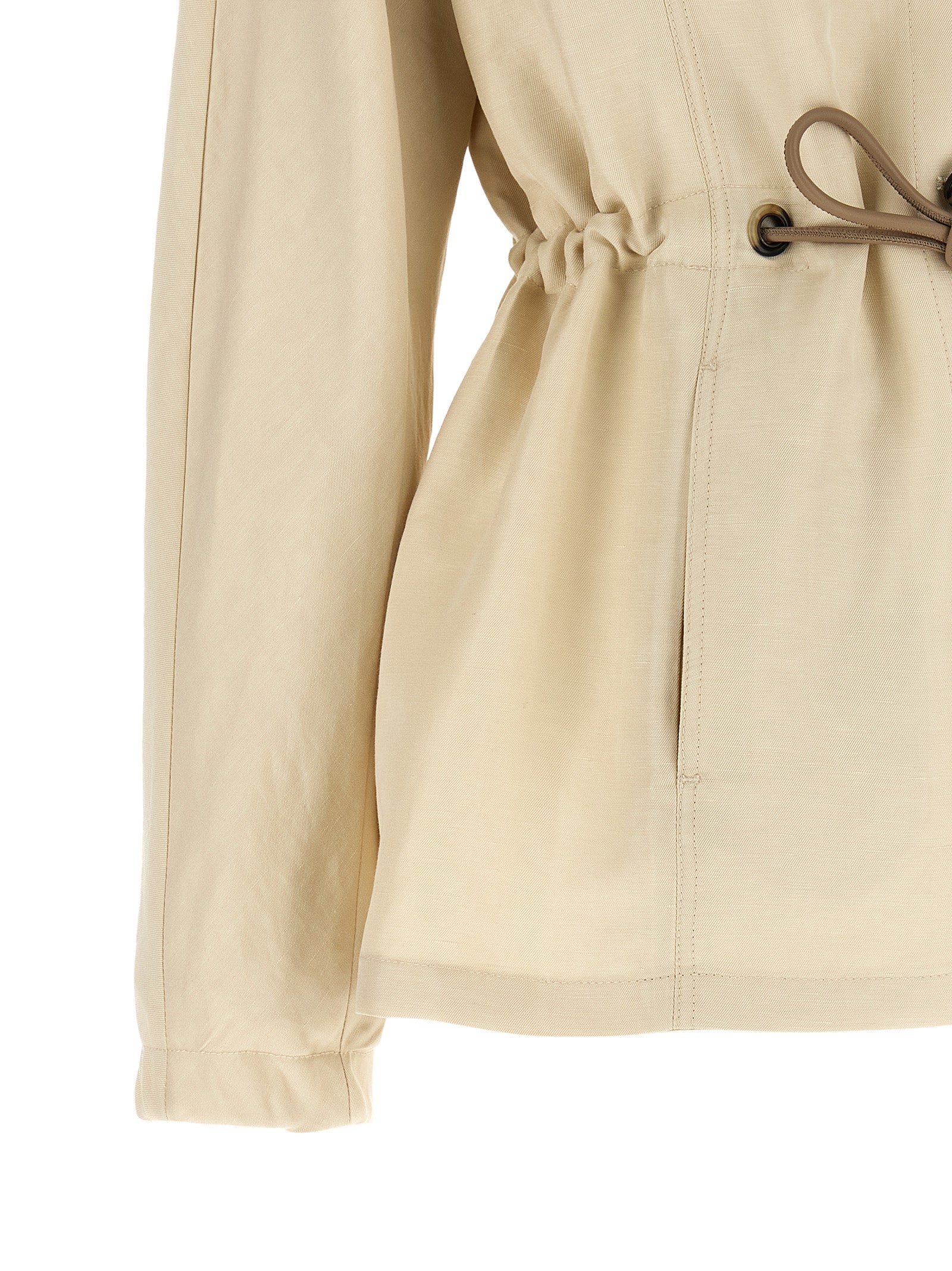 Max Mara Beige Linen Blazer