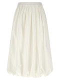 Max Mara White Cotton Midi Skirt