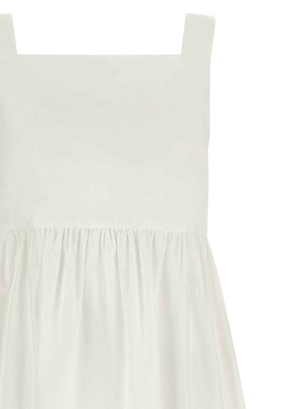 Max Mara White Cotton Long Dress
