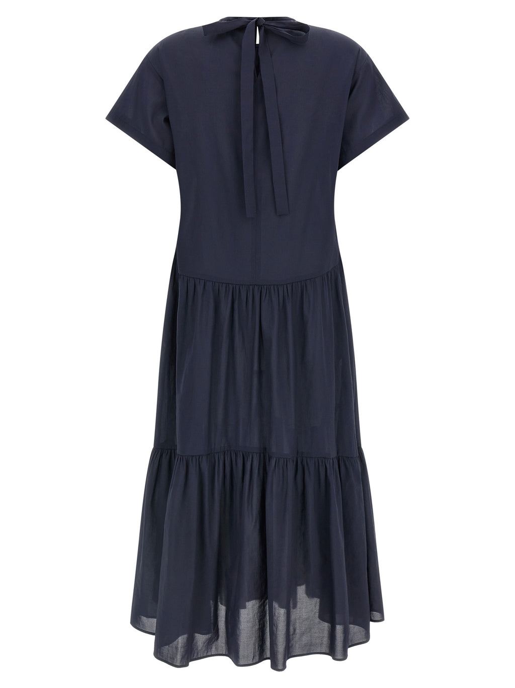 Max Mara Blue Acetate Long Dress