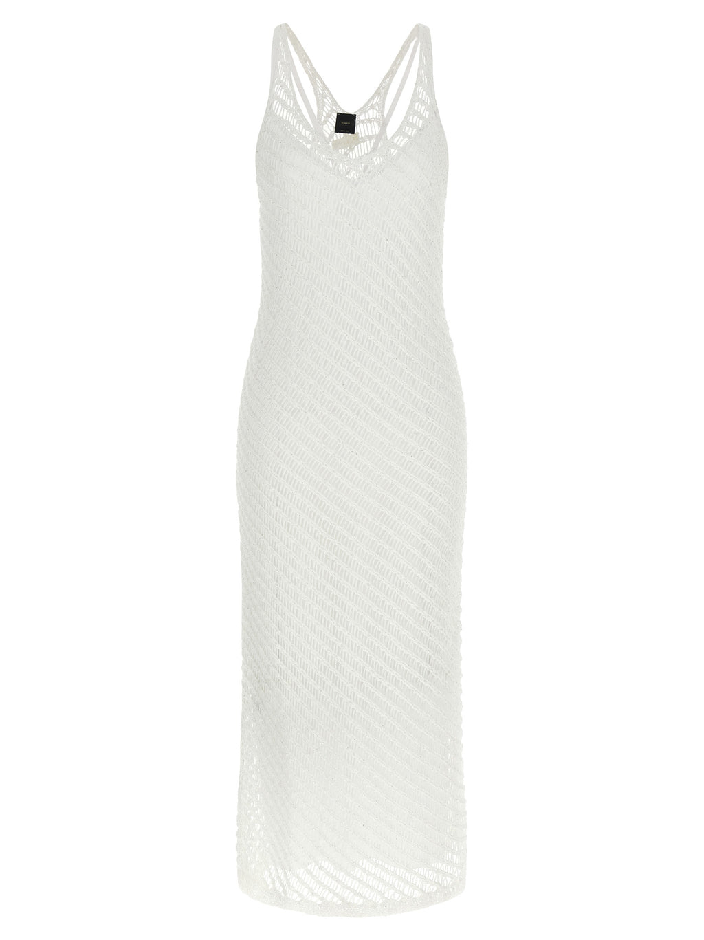 PINKO White Polyester Long Dress