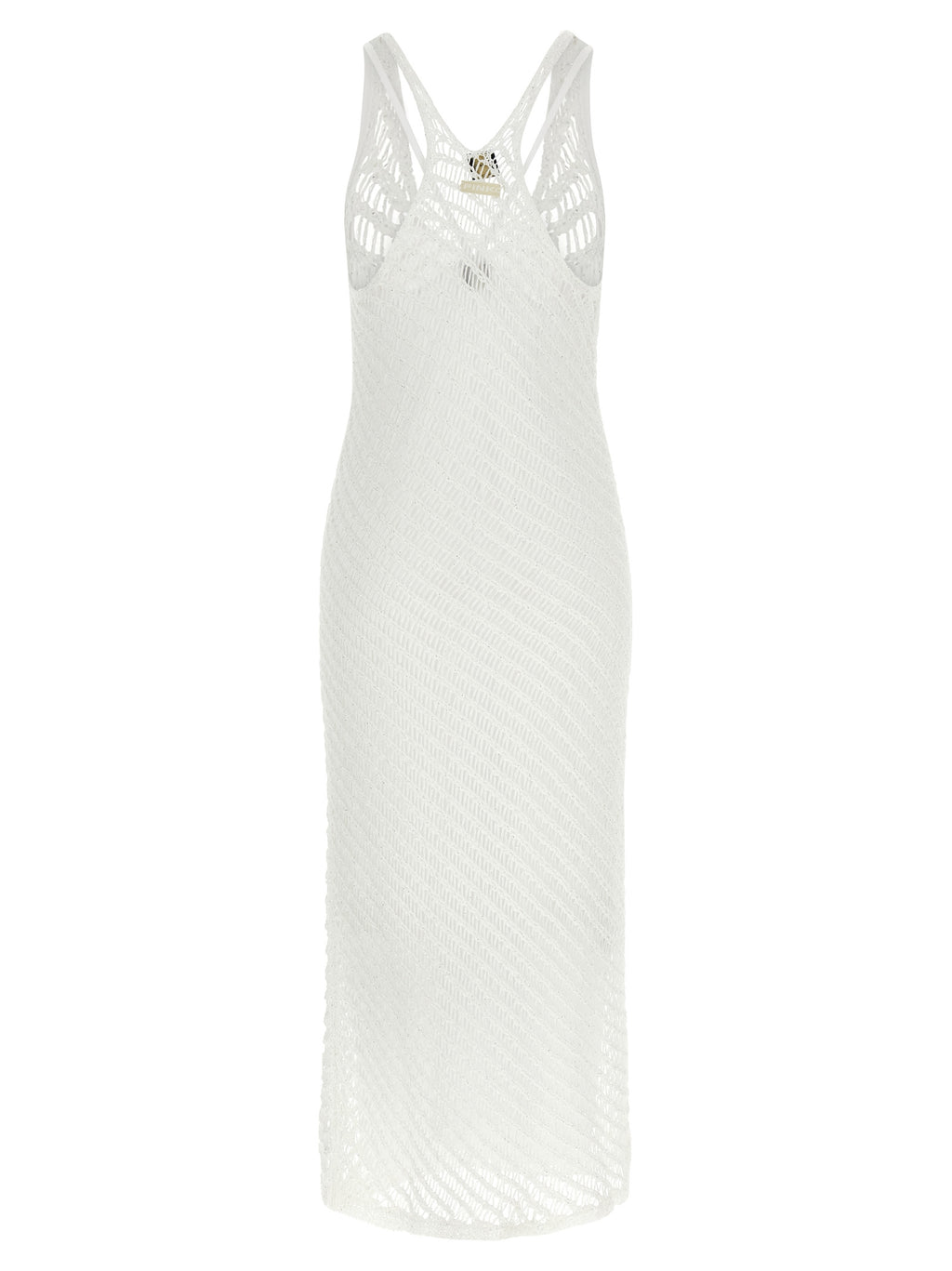 PINKO White Polyester Long Dress