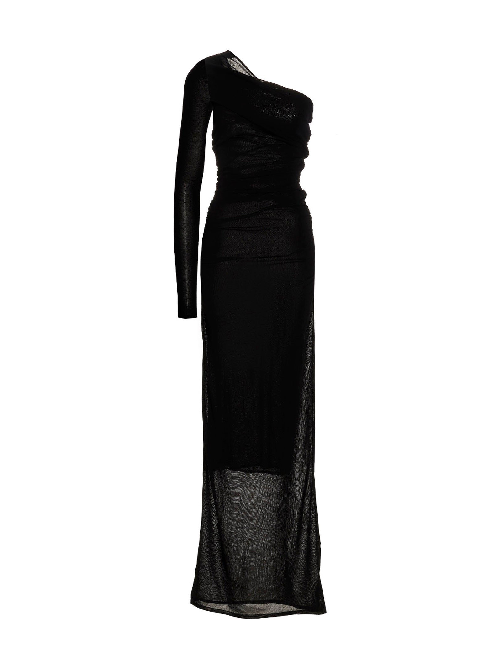 Saint Laurent Black Viscose Long Dress