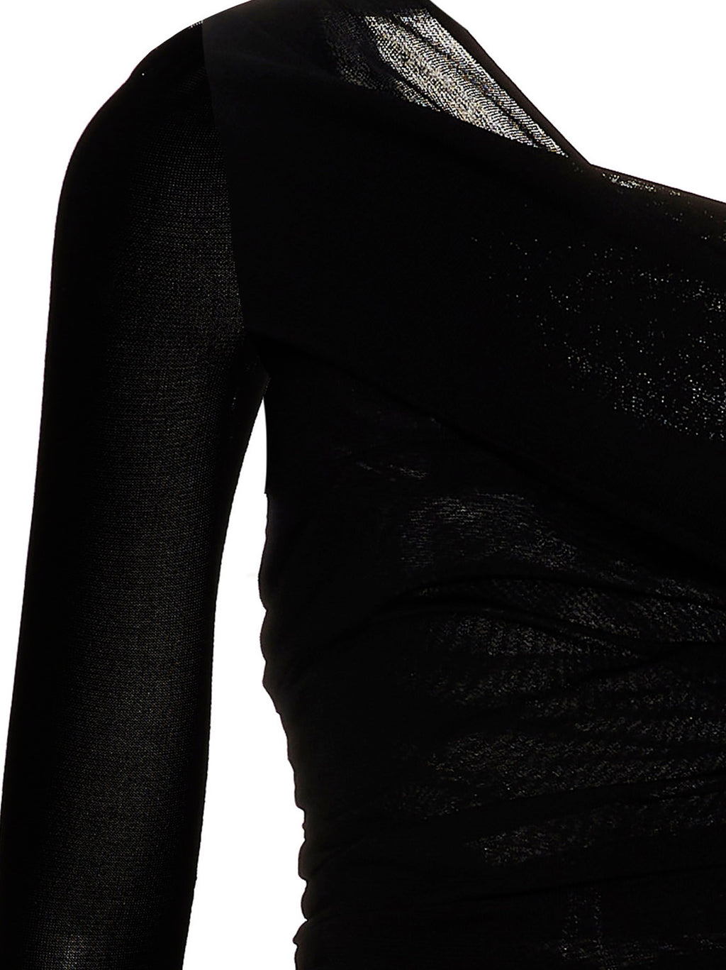 Saint Laurent Black Viscose Long Dress