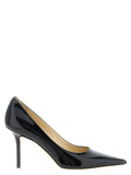 Jimmy Choo Black Leather High Heel Pumps