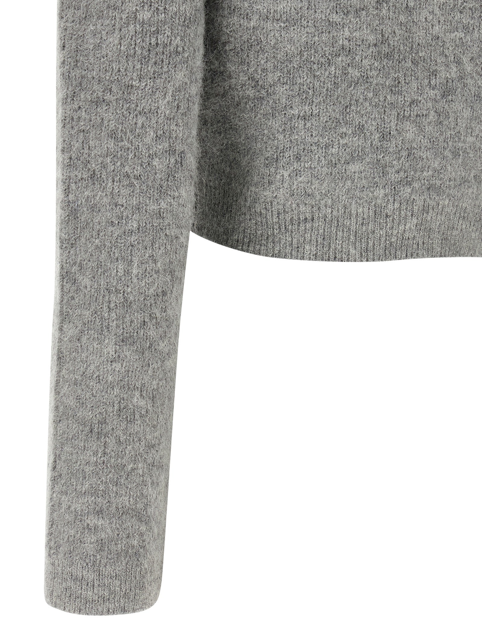Self-Portrait Gray Polyester Cardigan