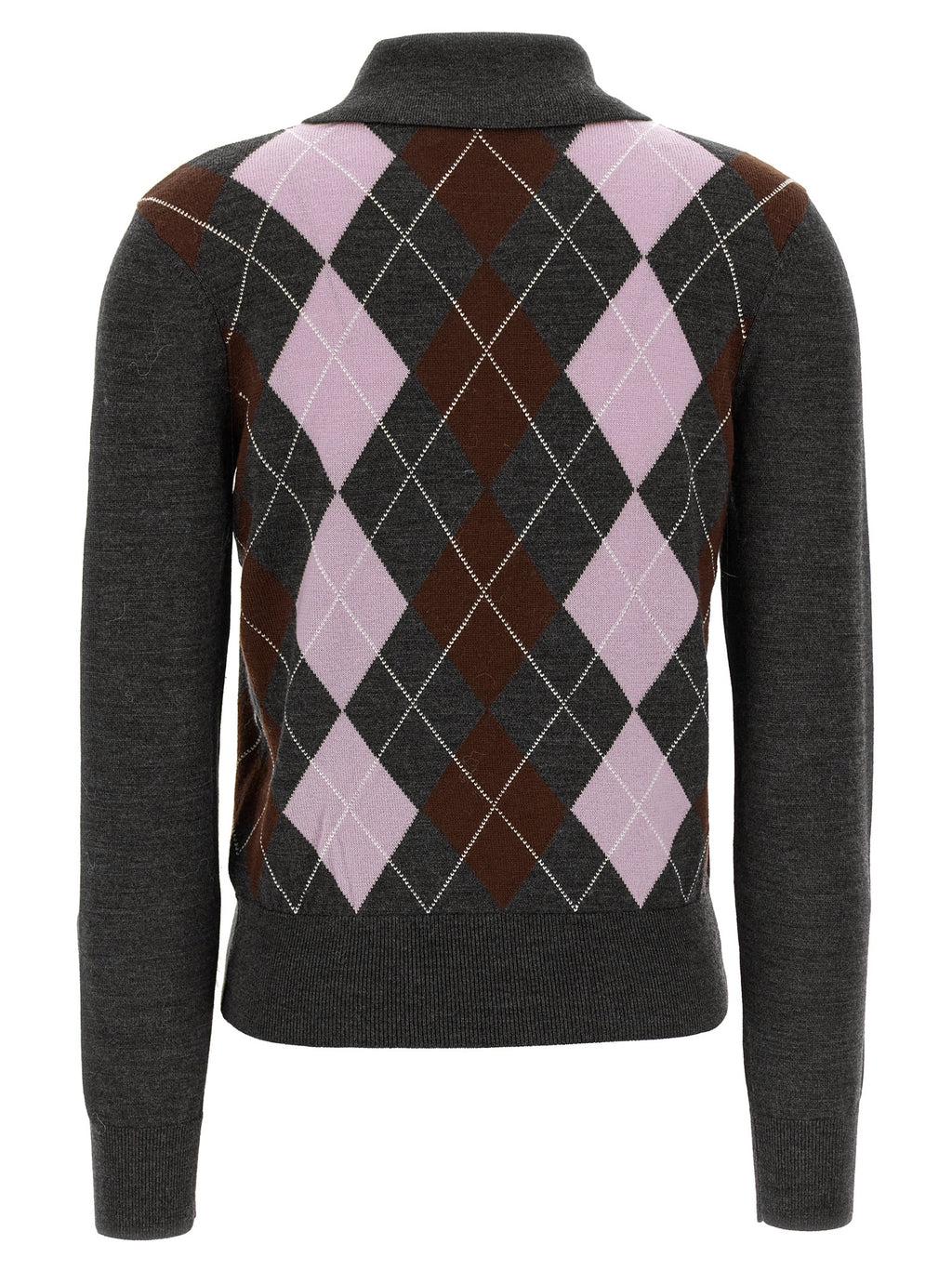 Self-Portrait Gray Wool Cardigan