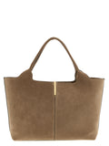 Tod's Beige Calfskin Tote Bag