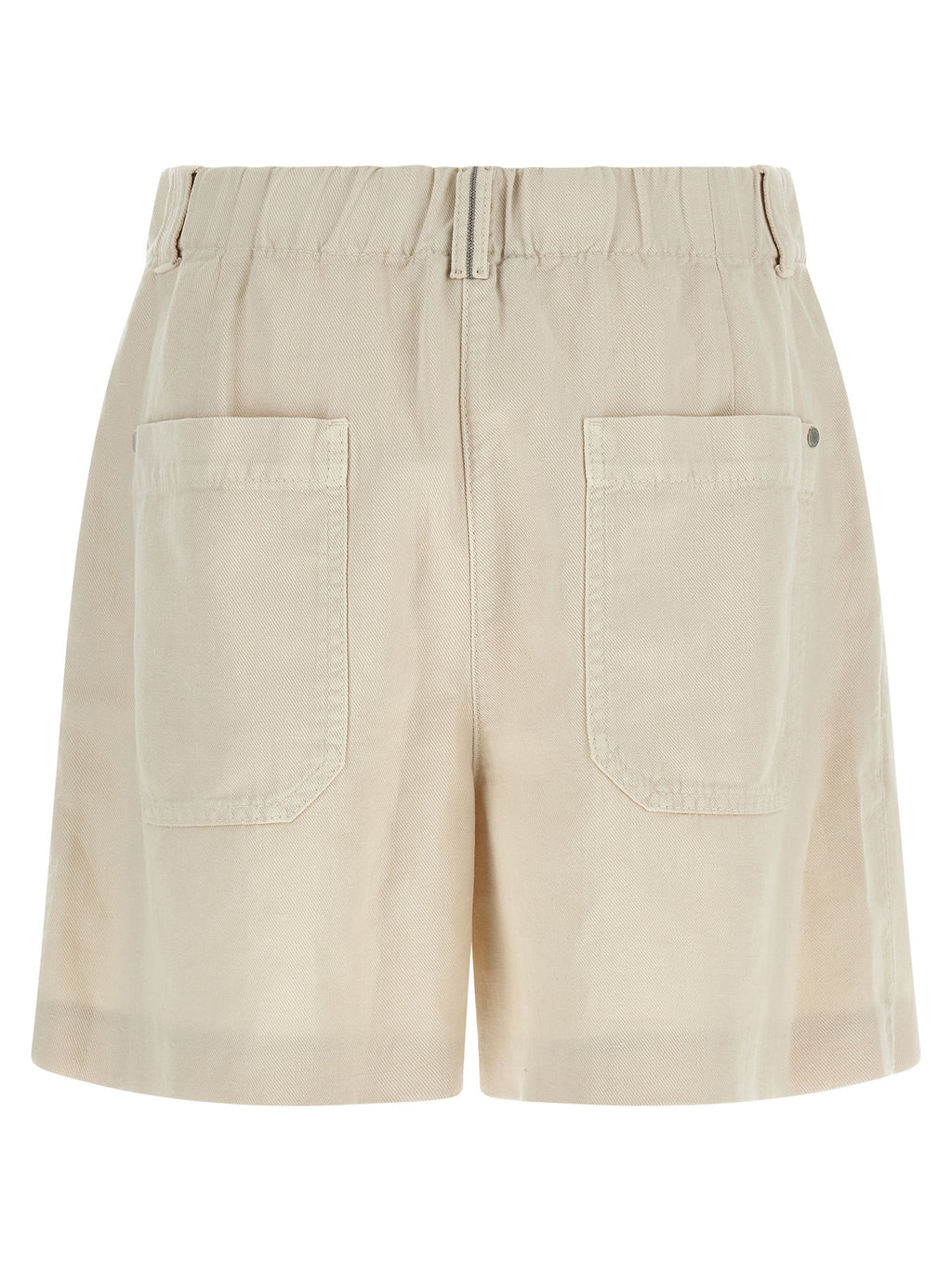 Brunello Cucinelli Beige Cotton Bermuda Shorts