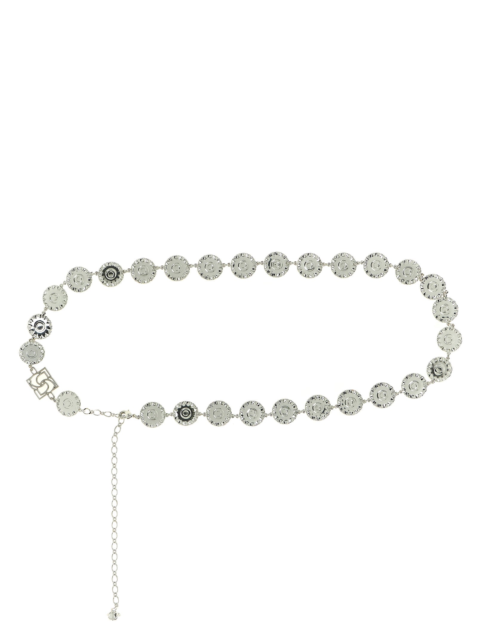 Magda Butrym Silver Calfskin Regular Belt