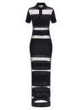 Coperni Black Cotton Long Dress