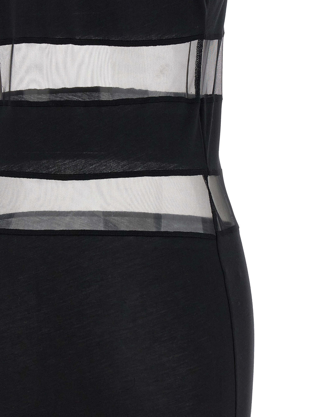 Coperni Black Cotton Long Dress