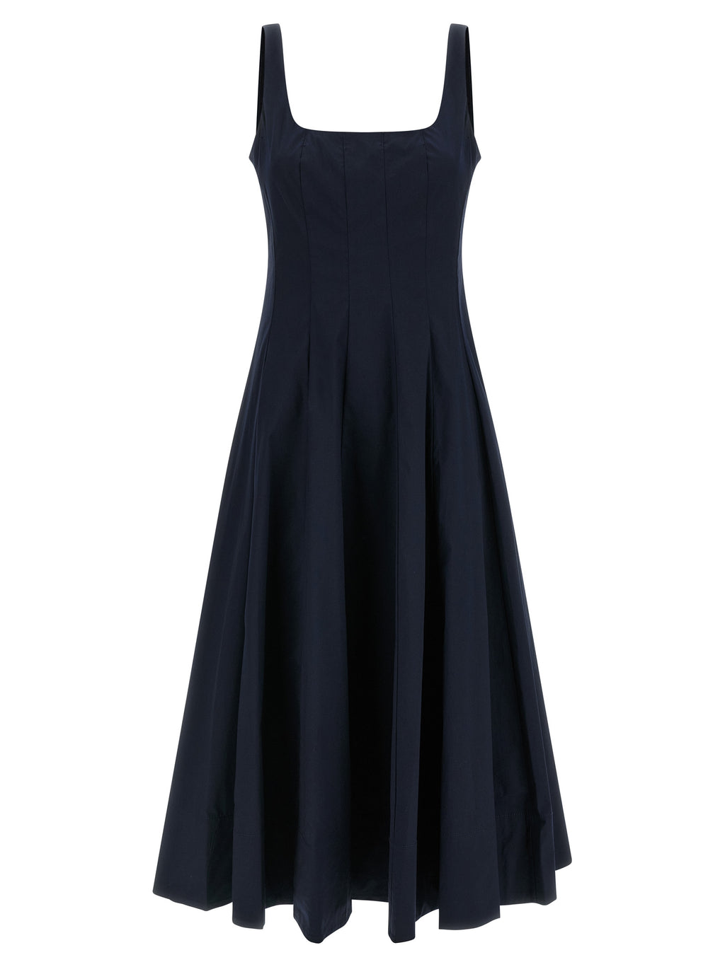 Staud Blue Cotton Midi Dress