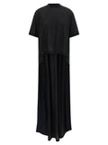 Balenciaga Black Cotton Casual Dress