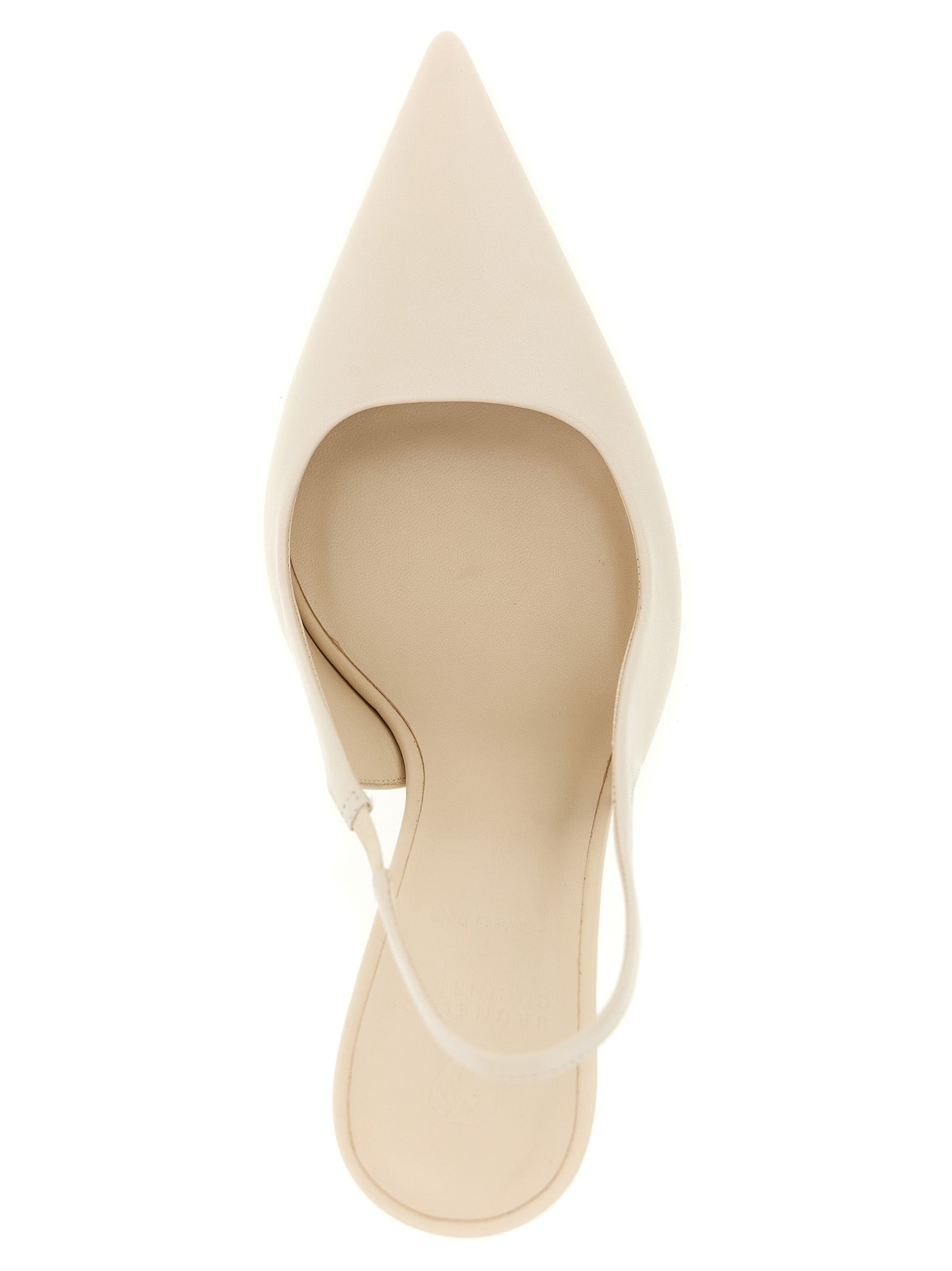 Brunello Cucinelli White Leather High Heel Pumps