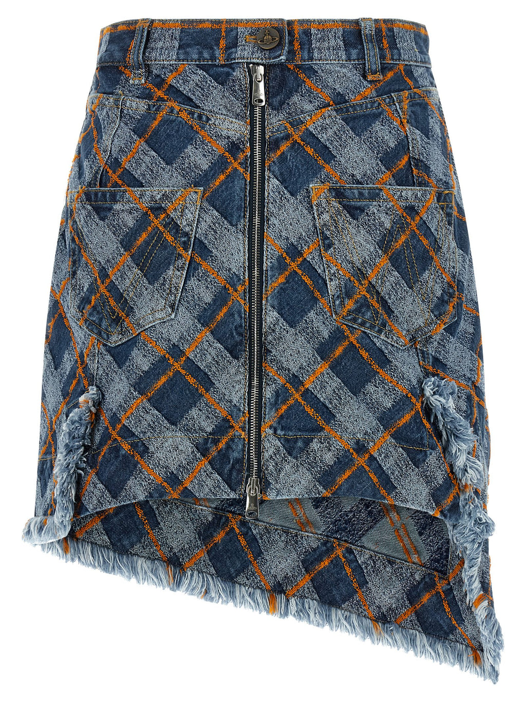 Vivienne Westwood Blue Cotton Long Skirt