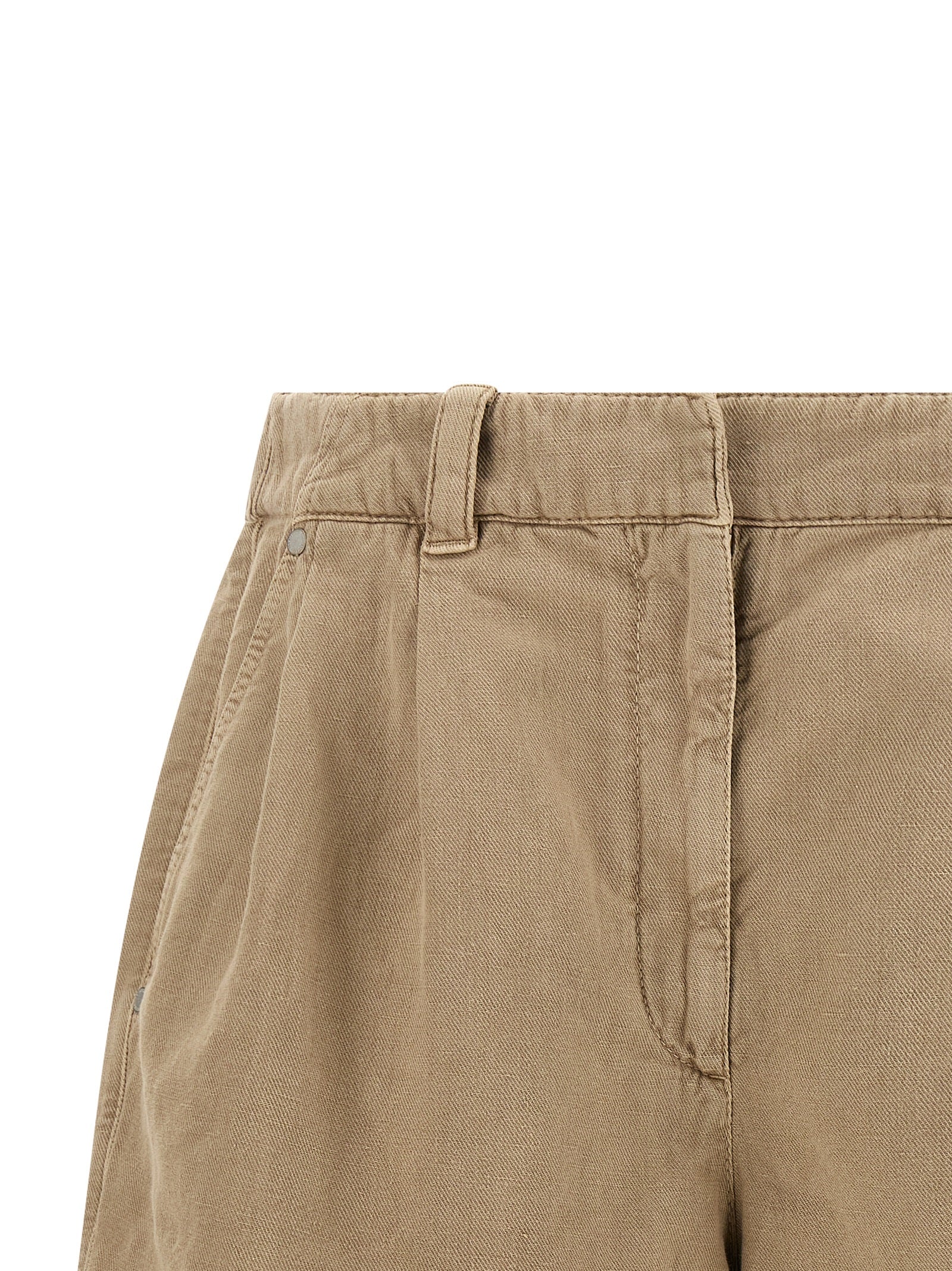Brunello Cucinelli Beige Cotton Bermuda Shorts