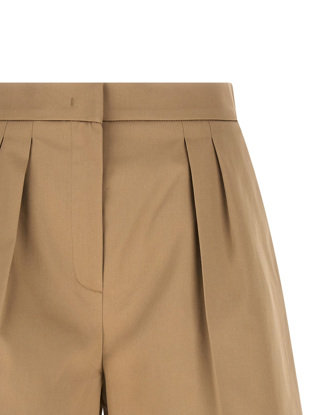 Max Mara Beige Cotton Bermuda Shorts