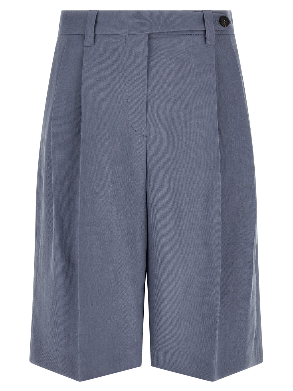 Brunello Cucinelli Blue Viscose Bermuda Shorts