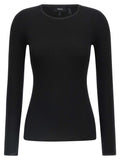 Theory Black Merino Wool Cardigan