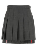 Thom Browne Gray Wool Long Skirt