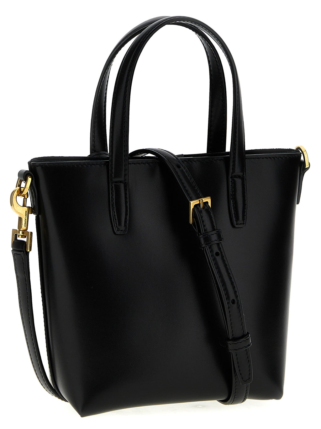 Saint Laurent Black Calfskin Tote Bag