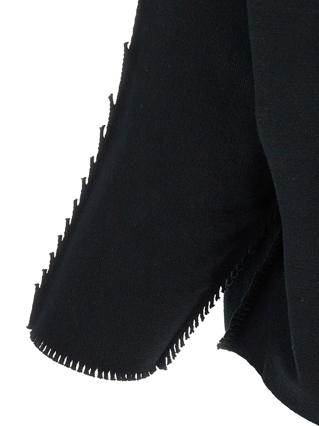 Issey Miyake Black Cotton Cardigan