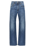 Brunello Cucinelli Blue Cotton Straight-Leg Jeans