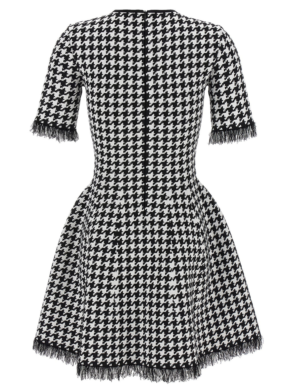 Alexander McQueen Bicolor Viscose Short Dress