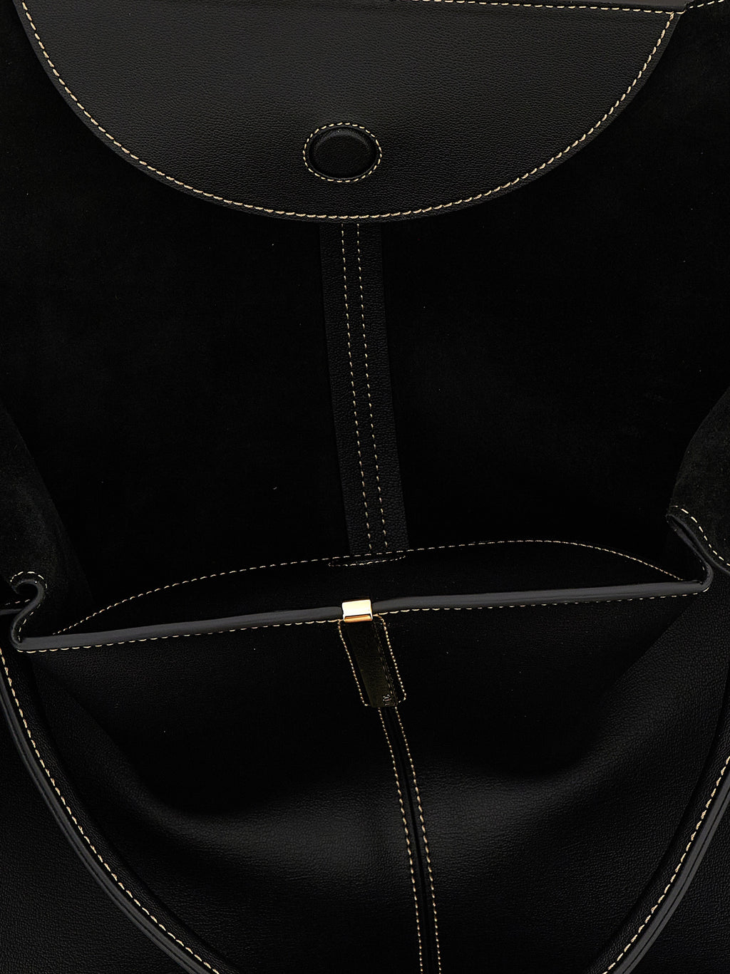 Tod's Black Calfskin Tote Bag