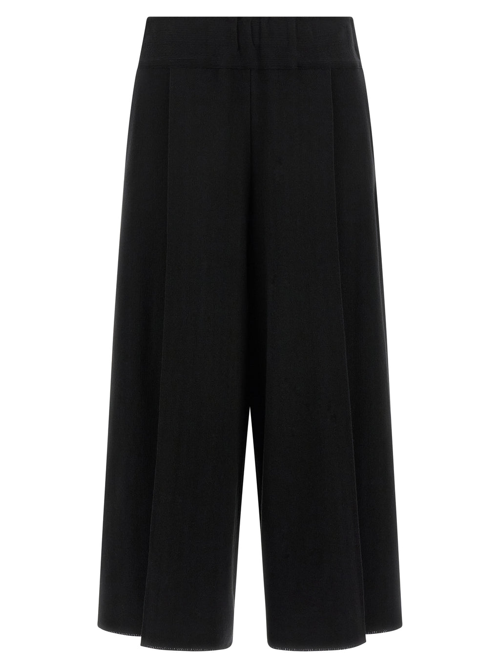 Issey Miyake Black Cotton Casual Pants