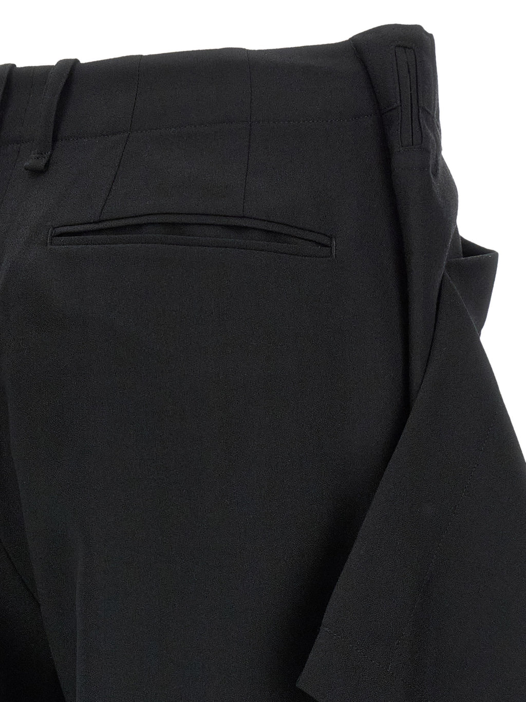 Issey Miyake Black Wool Casual Pants