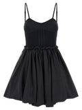The Attico Black Polyamide Short Dress