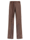 The Attico Brown Cotton Casual Pants