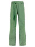 The Attico Bicolor Cotton Casual Pants