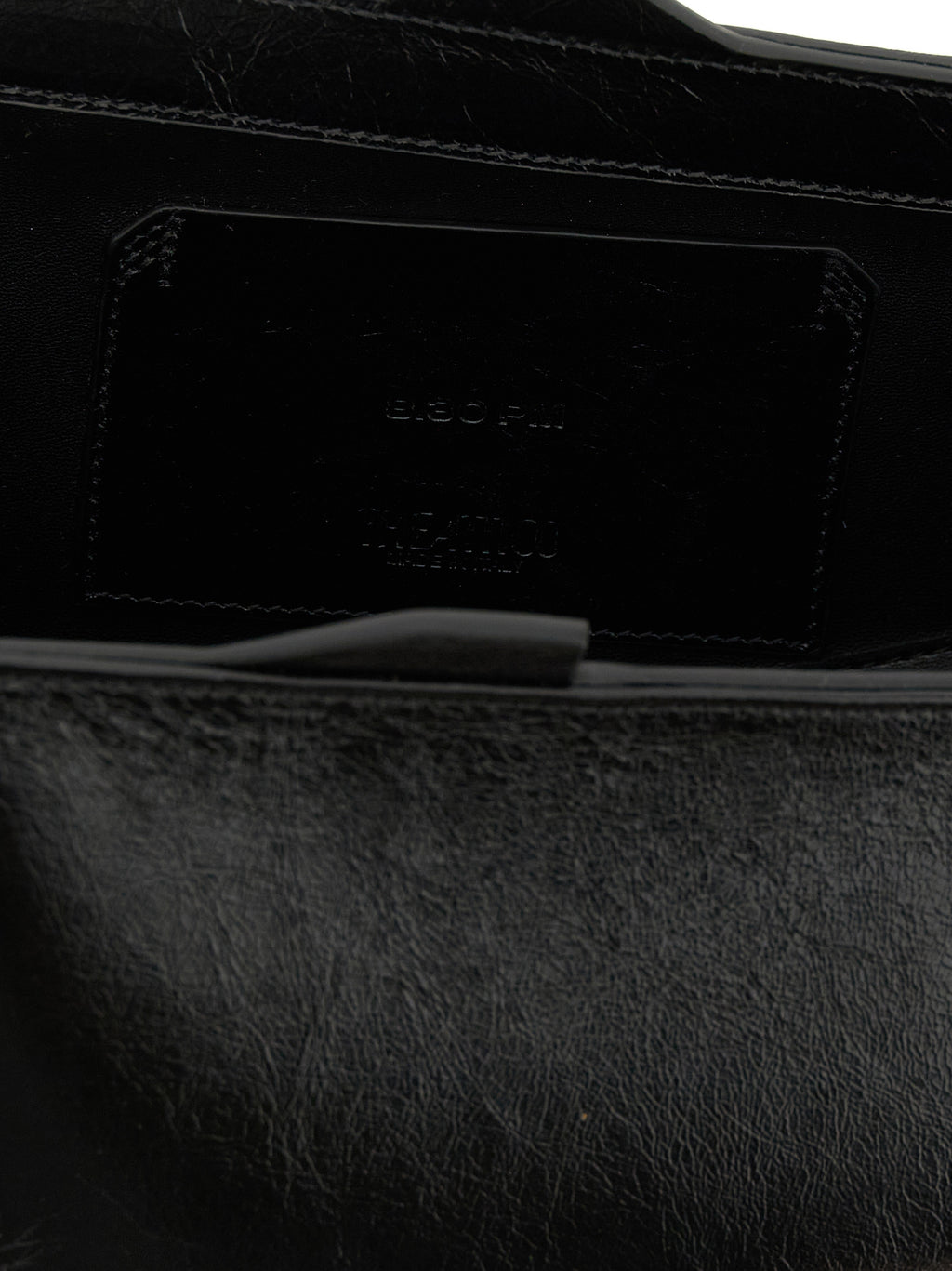 The Attico Black Calfskin Clutch Bag
