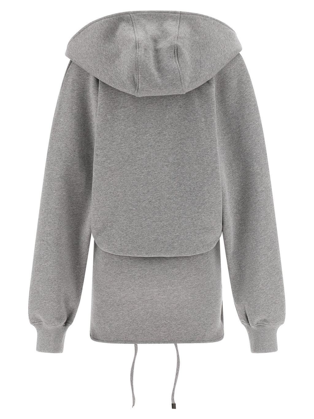 The Attico Gray Cotton Short Dress