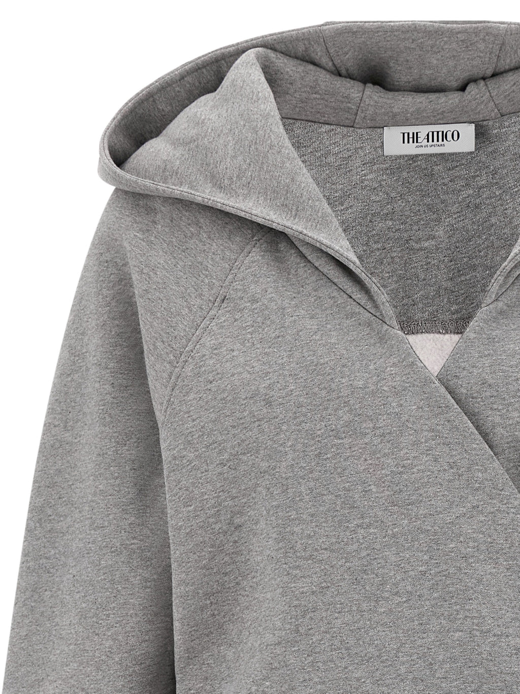 The Attico Gray Cotton Short Dress