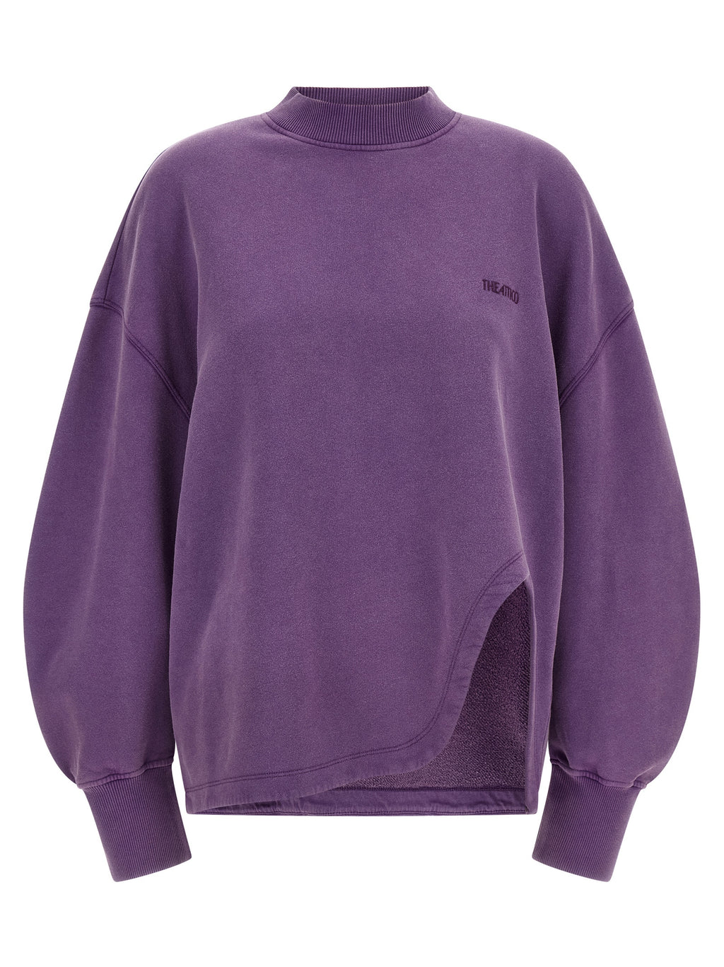 The Attico Purple Cotton Sweatshirt