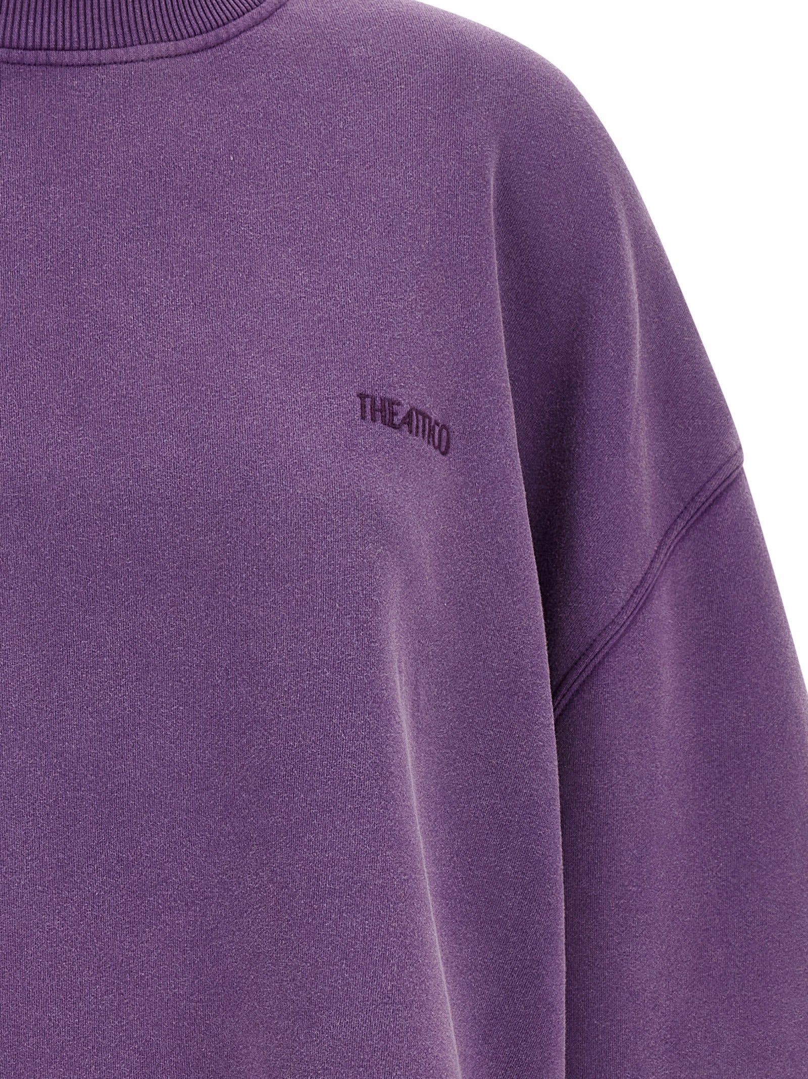 The Attico Purple Cotton Sweatshirt
