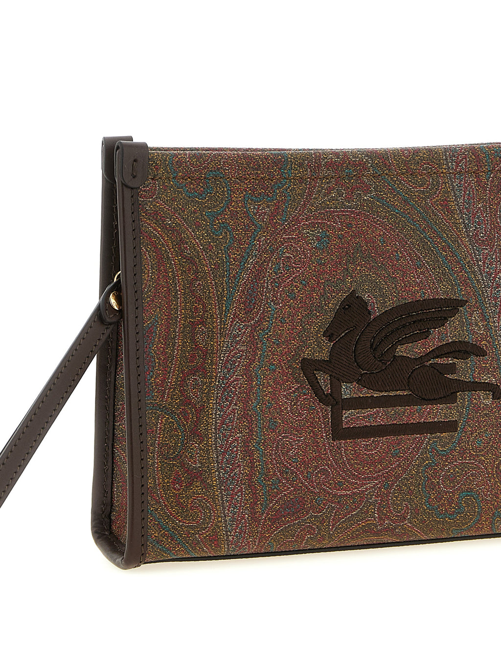 Etro Multicolor Cotton Clutch Bag