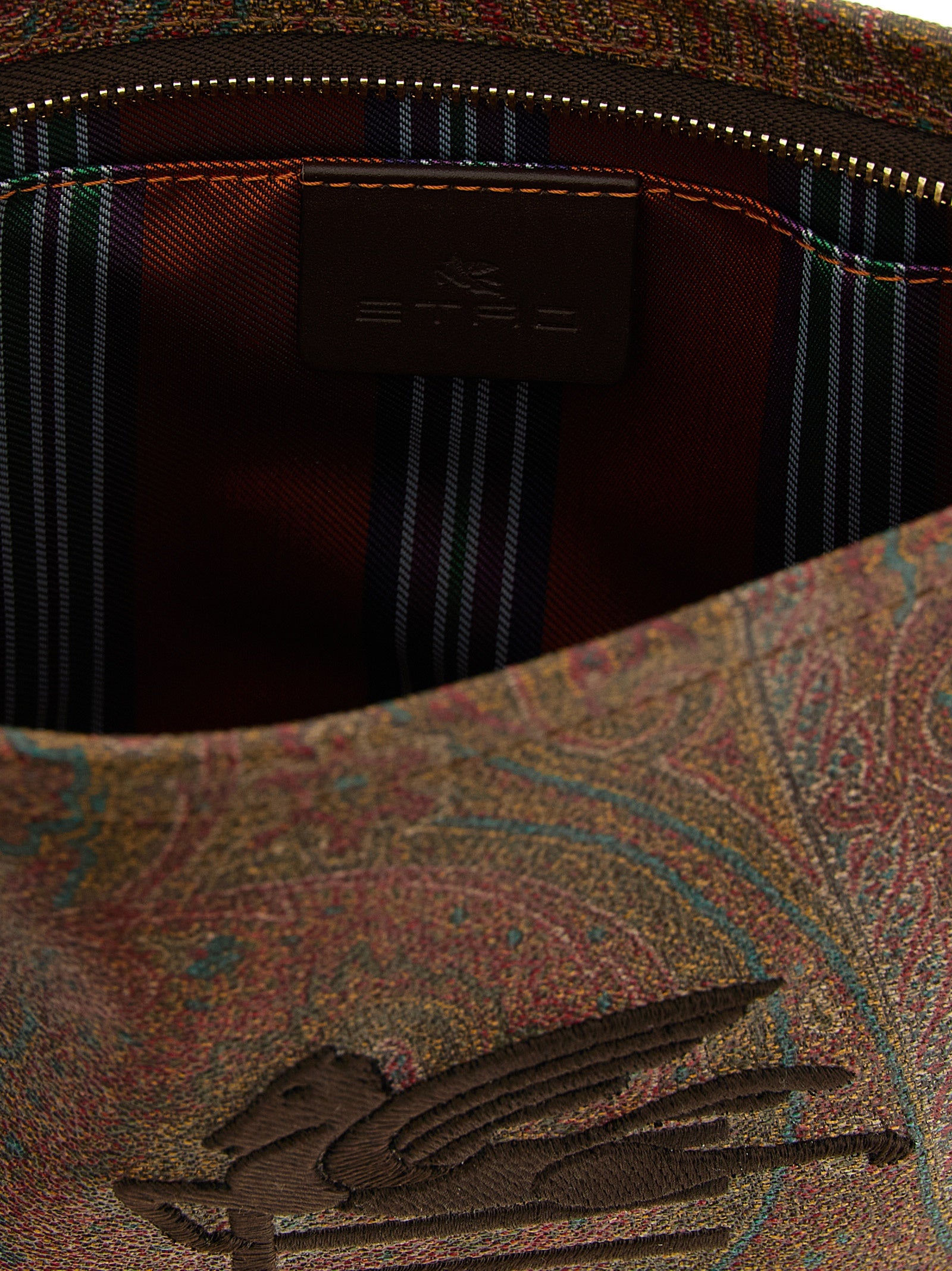 Etro Multicolor Cotton Clutch Bag