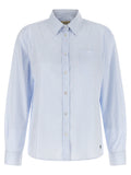Max Mara Blue Cotton Blouse