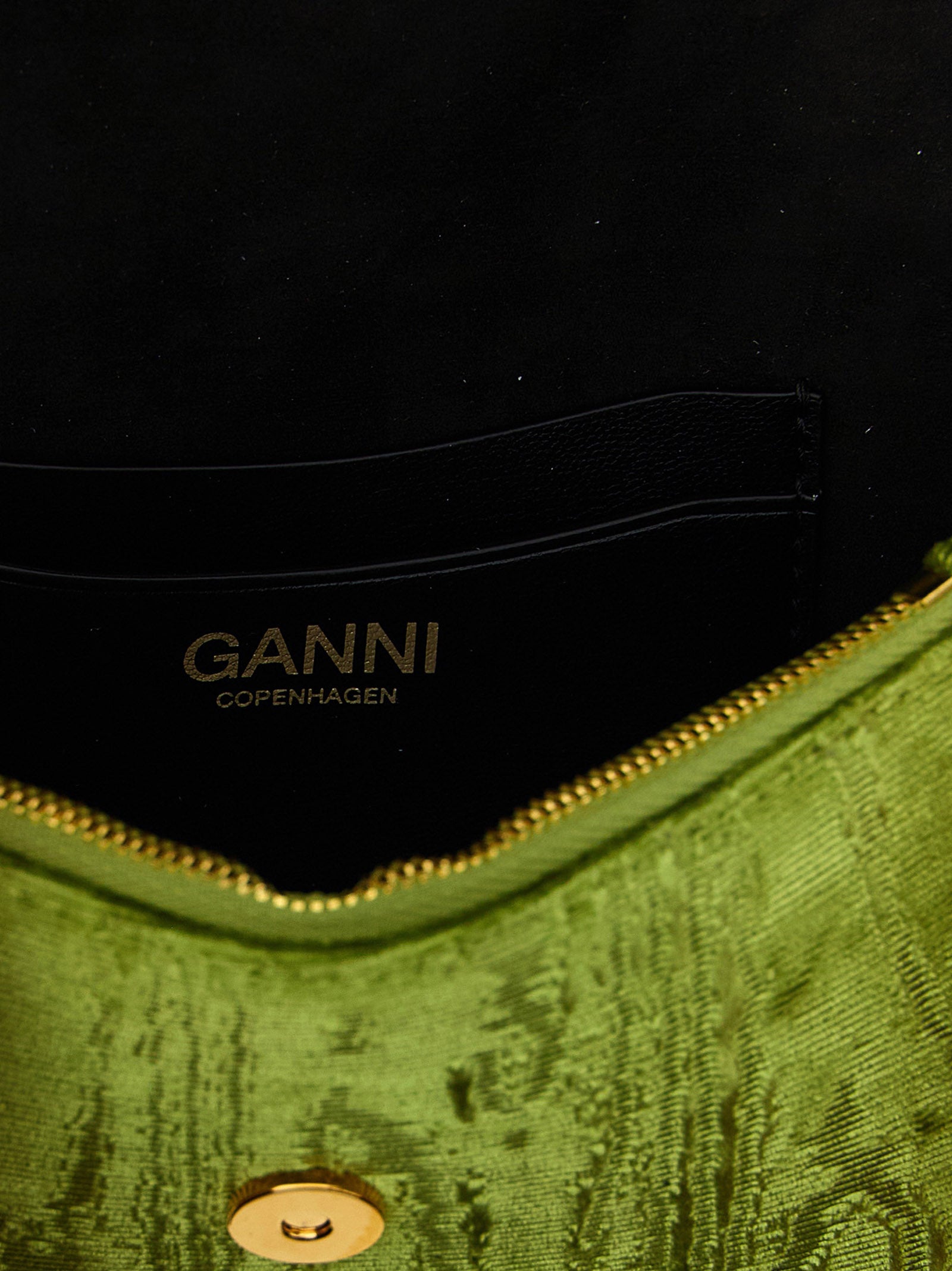 Ganni Bicolor Polyester Wallet